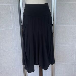 Erin Paige Black Asymmetrical Skirt sz S